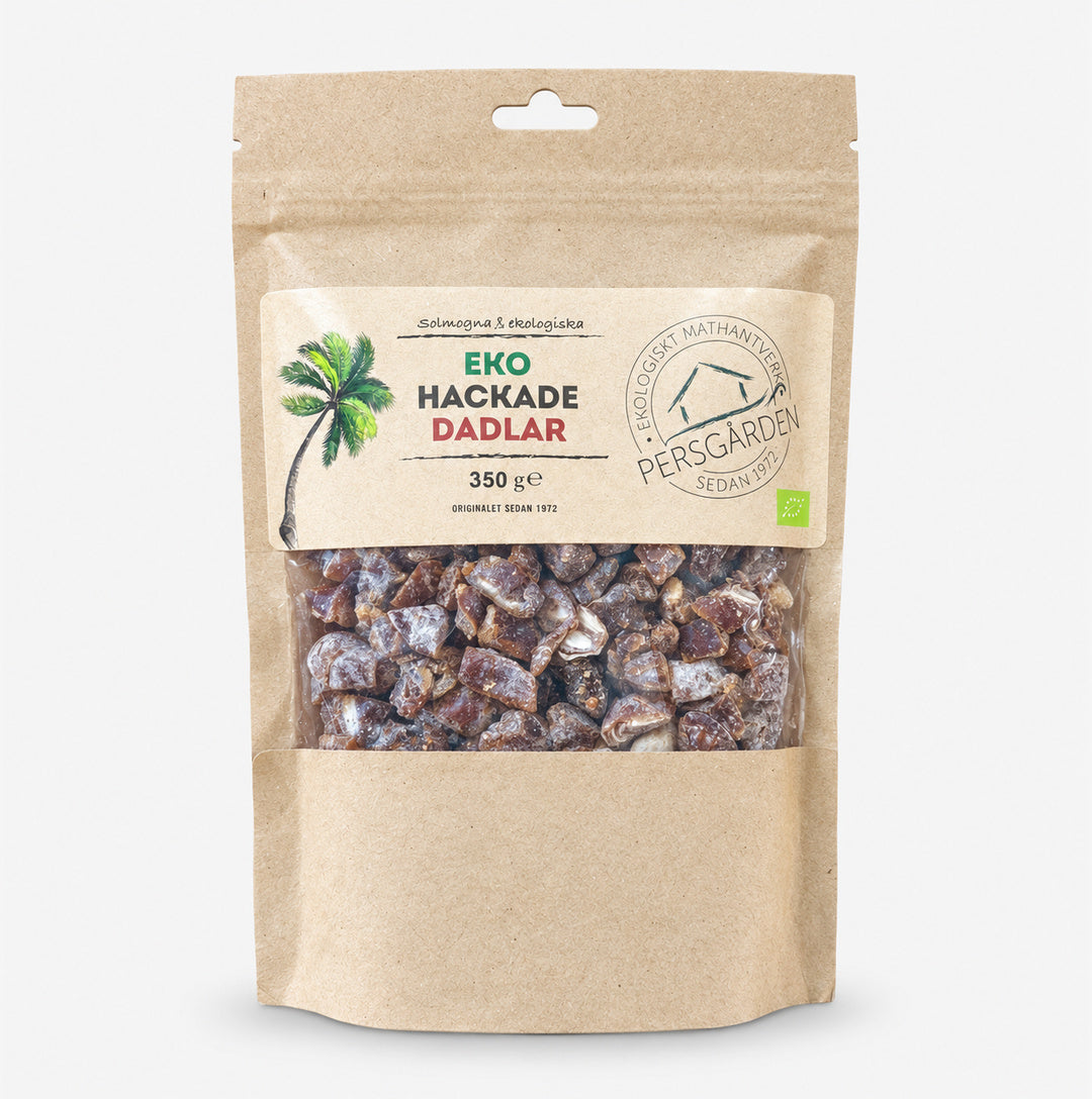Ekologiska hackade dadlar 350 g