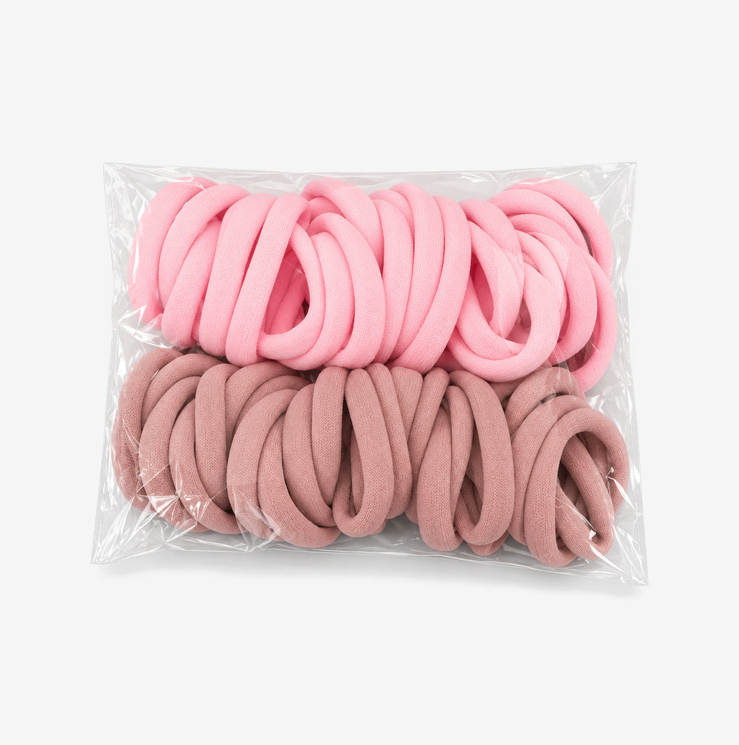 Hårsnoddar 50-pack rosa