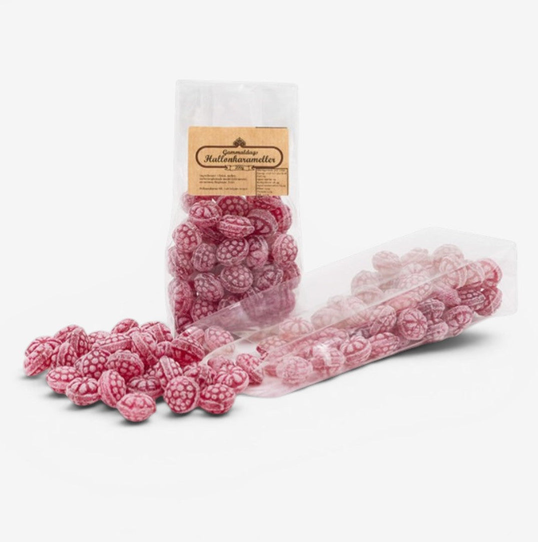 Hallonkarameller 400 g